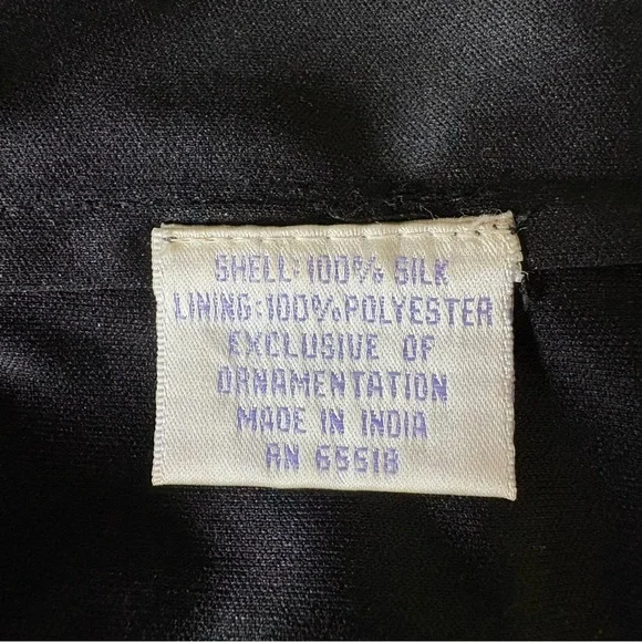 Patra | Black and Gold Beaded Dress - Picture 8 of 9